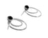 Native Onyx Turquoise Sterling Silver Post Earrings SX10085